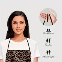 1 chiếc tạp dề cổ in họa tiết da báo sáng tạo, tạp dề bảo hộ khi nấu ăn trong nhà bếp. - Nhiều màu - Xem 6