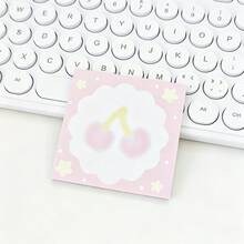 Libreta cuadrada con diseño de tortuga y sakura, sin adhesivo, 50 páginas/libro, patrón floral dulce en rosa, con puntos y estrellas, adecuado para oficina, escuela y organización del hogar, artículos de papelería con tema rosa - Multicolor - Ver 12