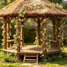 1pc 210cm Daisy Flower Wreath, Spring/Summer Artificial Wildflower Garland Decor, Includes Daisy, Lavender, Vines For Fireplace, Wedding Arch, Entryway, Staircase - Multicolor - View 4