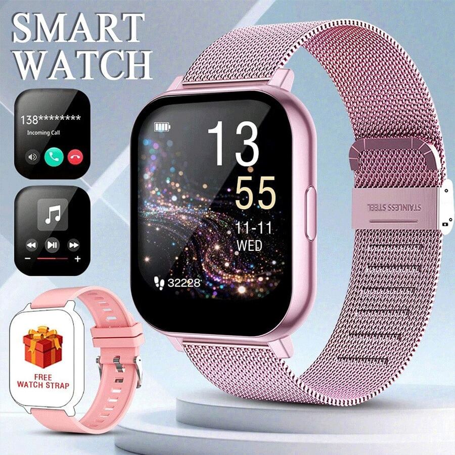 This Popular Unisex Smart Watch Features The Following Functions: Call Answering, Message Alerts, Music Control, Remote Camera Shutter, Step Counting, Calorie Tracking, Multiple Sports Modes, Alarm Clock, Incoming Call And Message Notifications, Compatible With Android And IOS Systems. - Multicolor - View 1