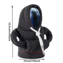 Ốp cần số ô tô đa năng, ốp cần số ô tô mini, phụ kiện nội thất ô tô dễ thương, phụ tùng và đồ trang trí ô tô. - màu đen - Xem 3