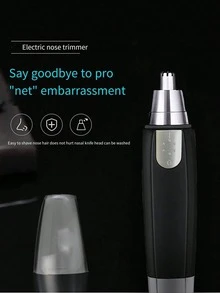 2件組中性防水鼻毛修剪器，雙刀片靜音馬達，無痛修剪耳毛與面部毛髮 - 鼻毛修剪器2件 - 查看 7