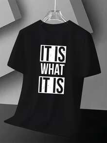 Ultra Attitude! "It Is What It Is" Graphic Tee - X - Black - View 2