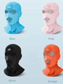 1pc Unisex Swimming Hood, Breathable Outdoor Water Sports Sun Protection Face Mask, Suitable For Summer - Multicolor - View 8