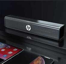 HP WS10 Speaker Modern Style Metal Long Strip Speaker Heavy Bass Audio Computer Cellphone TV Laptop Surround Sound Home Powerful Volume Speaker Original HP Speaker - 查看 2