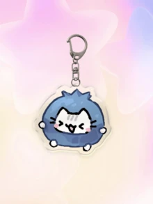 1个可爱亚克力猫咪钥匙扣：草莓猫、蓝莓猫、花朵猫、情侣猫、阳光猫、蜜蜂猫、波点猫，可爱挂件，汽车钥匙链。日常包包配饰，可用作挂饰、挂绳、钥匙扣。适合送给男友、女友、家人、医生、护士，也可作为派对礼物、手机装饰等。汽车配件，校园卡通风格。送给母亲、父亲、毕业生和老师的礼物。 - 彩色 - 查看 5