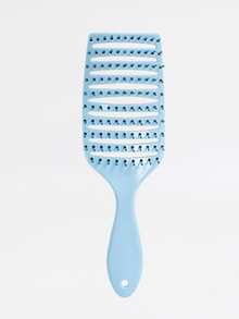 Fluffy Crown Top Large Curved Comb, Hair Straightening Comb, Home Use Hair Scalp Massage Comb, Hollow Out Comb, Anti-Static Styling Hair Comb, Curly Hair Large Curved Comb - A - View 18