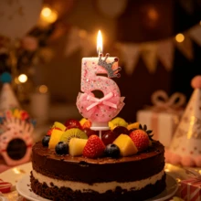 粉色蓬蓬裙皇冠0-9数字生日蜡烛，女孩一周岁生日蛋糕装饰，公主主题生日派对用品，婴儿派对甜点桌装饰，闪光薄纱裙数字蜡烛，生日拍照道具，一周岁生日礼物，生日派对装饰，女孩一周岁生日派对，公主主题生日派对，甜点桌，生日拍照道具 - 芭蕾裙款式1 - 查看 8