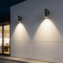 1pc LED Wall Light Outdoor Lighting, Solar Powered, Light Sensing Control, Warm Light, Outdoor Solar Wall Light, Used For Garden, Courtyard, Garage, Porch, Balcony Lighting - Solar - View 11