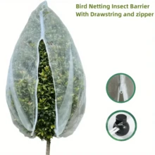 Lưới che vườn siêu dày có dây rút và khóa kéo - Bảo vệ cây ăn quả, cây họ cam quýt, hoa khỏi côn trùng và chim chóc. Chất liệu PE. - Lưới chống côn trùng - Xem 2