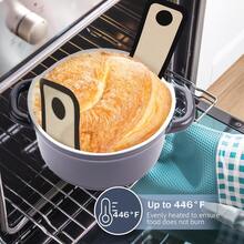 Silicone Baking Mat With Handles, Oval And Round Shapes, Heat Resistant Non-Stick Oven Liner, Round And Rectangular Design, Bread Baking Accessories - View 5