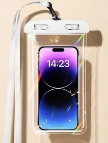 1/2/4 piezas Bolsa impermeable, Funda impermeable universal para teléfono, Funda impermeable con cojín de aire para teléfono, Bolsa impermeable para teléfono para nadar, Bolsa seca impermeable para teléfono para la playa, Adecuada para teléfonos inteligentes, Regalos de Navidad, Halloween, hogar, habitación, cumpleaños, Año Nuevo, accesorios, amigos, regalos divertidos, verano, playa - F - Ver 19