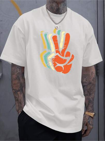 Camiseta unisex de manga corta, camiseta de manga corta con estampado gráfico retro para hombre|NegroconColoridoPazSeñalyResumenManoGestosDiseño,RegularAjusteInformalVeranoTee,MáquinaLavableVintageEstilo,ArtísticoTee,TranspirableTela,EleganteSuperior,De modaFashiontopsdemujer, MichaelJacksonGráficoCamisetaDulceDiseño,VeranoInformalDesgaste, CalienteClimaWear,camisetasparamujer,camisetasparahombre,playerasdehombre,,y2k,spiderman,regalosparaEsonovio,RetroVintage,playerasdehombregimnasio,