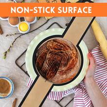 Silicone Baking Mat With Handles, Oval And Round Shapes, Heat Resistant Non-Stick Oven Liner, Round And Rectangular Design, Bread Baking Accessories - View 7