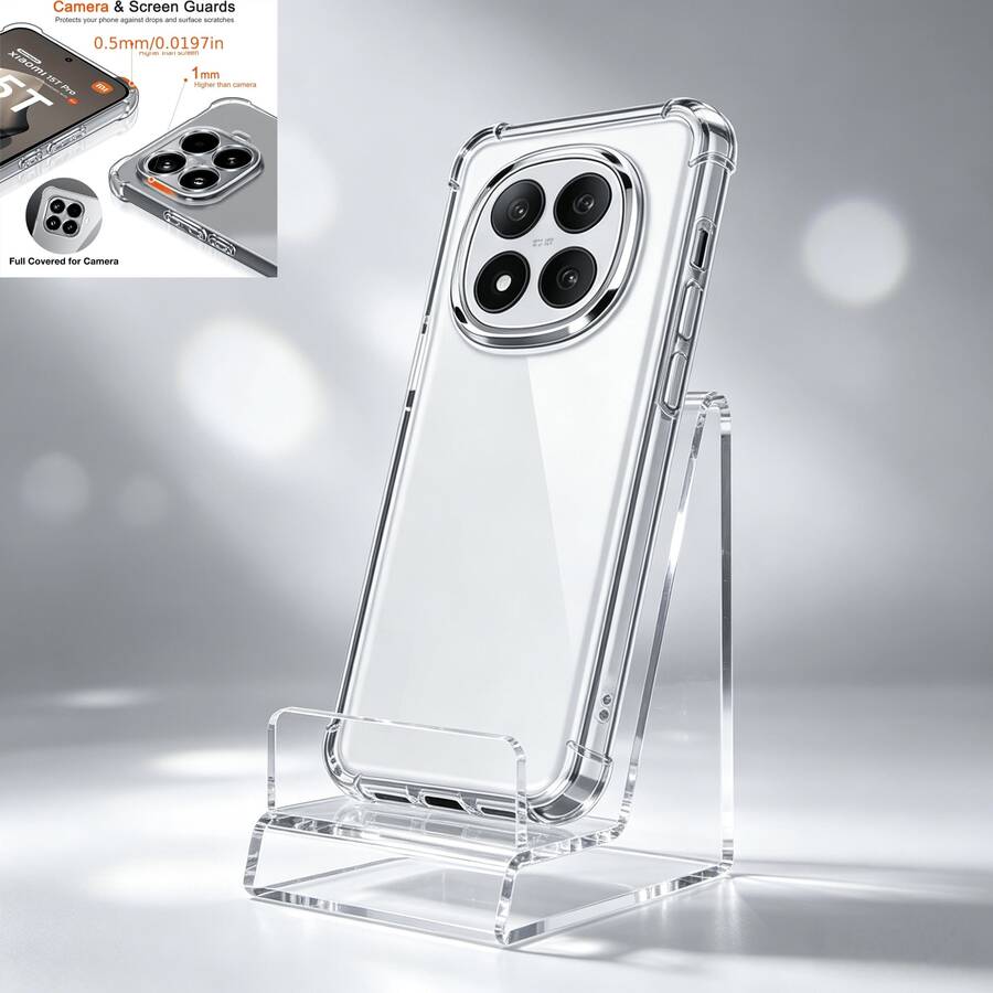 Minimalist Elegant Transparent Phone Case, Perfect Gift For Friends And Family - Clear - View 1