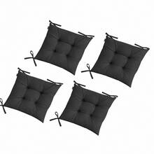 4 Packs Pofidik Chair Seat Cushions, 40*40 Cm – Extra Soft & Comfortable In Der Turkei - Dark Grey - View 3