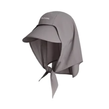 Sombrero de ala ancha con protección solar UPF50+ y cobertura para el cuello para mujeres, con cordón ajustable, secado rápido y ligero para la playa, viajes y uso diario - A - Ver 3