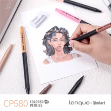 Langguo New Colorful Pencils Plastic Barrel Easy To Write No Mess 12pcs/Set 8sets 96 Colors Soft Core Suitable For Learning Classroom Painting Gift Suitable For Back To School And Various Sketching Works - Sets - View 10