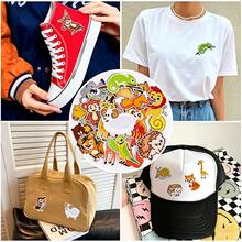 18件可愛動物刺繡貼布貼紙，卡通動物刺繡補丁，適用於衣物、背包、夾克、牛仔褲、棒球帽、牛仔包，服裝修補配件，DIY手工藝 - 多色 - 查看 2
