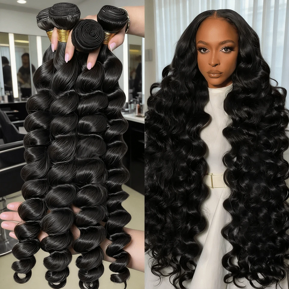 BINF 1B Natural Black Untreated Pure Virgin Curly Hair Bundle 8-30 Inches 100g Per Bundle Natural Curly Human Hair Extension Set