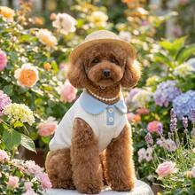 Áo polo mỏng mùa hè cho chó, thích hợp cho chó Bulldog Pháp, Teddy, Pomeranian, Maltese, chống rụng lông, thoáng khí, bộ đồ cho chó. - Nhiều màu - Xem 21