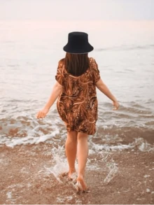 可折叠双面女式渔夫帽，适合夏季、海滩、徒步旅行、旅游等场合。 - 多色 - 查看 5