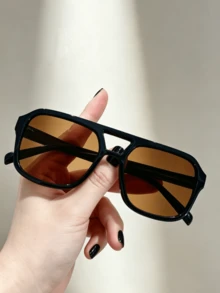 This Stylish And Elegant Eyewear Features A Polygonal Geometric Frame, Exquisite In Appearance, Accessory For Summer, Beach, Outdoor Activities, Gift - Multicolor - View 2