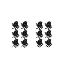 6pcs/Set Multicolor Mini Hair Clips, Suitable For Women's Daily Wear, Minimalist And Versatile,Travel,Birthday - Black - View 4