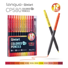 Langguo New Colorful Pencils Plastic Barrel Easy To Write No Mess 12pcs/Set 8sets 96 Colors Soft Core Suitable For Learning Classroom Painting Gift Suitable For Back To School And Various Sketching Works - Sets - View 12