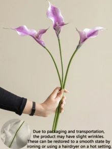 1/3/6pcs Calla Lily Artificial Flowers, Long Stem PU Material, Suitable For Wedding Bouquet Decor, Home, Room, Vase Filler, Outdoor, Garden, Wedding Decoration, Tabletop Decor - Multicolor - View 15