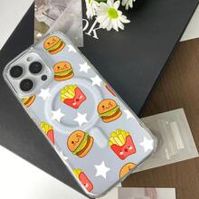 高透明アクリル製ソフトフォンケース、傷に強く、黄ばみ防止、レンズを完全に保護、Apple モデルと互換性あり、エッジを完全にカバーして指紋防止、シンプルで多用途なデザイン。 ハンバーガーフライドポテトケース  11  17e 手机壳  17e 手机壳 家族、恋人、友人、そして子供たちへのプレゼントに最適です。  15 Pro/16 Pro/17e/17/S23 Ultra/S24/S25 Ultra/11 Pro/S25 Edge/12 Pro/17 Pro/14 Plus/16 Pro Max/13/S23/11 Pro Max/S22/16 Plus/15 Pro Max/S22 Ultra/S24 FE/S22 Plus/16e/14 Pro Max/14 Pro/S25/15 Plus/Apple  Air/14/17 Pro Max/12/15/S23 FE/ 13 pro/S24 Ultra/16/12 Pro Max/13 Pro Max - クリア - チェックする 3