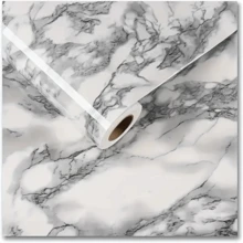 1 Cuộn Giấy Dán Tường Nhà Bếp Giả Đá Cẩm Thạch Dày Chống Thấm Nước và Chống Bám Bẩn, Giấy Dán Tường Tủ Chống Ẩm, Chống Thấm Nước, Cách Nhiệt, Chống Dầu, Chống Cháy, Chịu Nhiệt Cao, Giấy Dán Tự Dính, Giấy Lá Nhôm, Quà Tặng Giáng Sinh/Halloween - Đá cẩm thạch - Xem 10