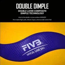1个5号V200排球，带气嘴针，优质PU皮革，耐磨，表面颗粒状，黄蓝配色，适合成人和青少年训练及比赛，户外运动训练器材 - 彩色 - 查看 5