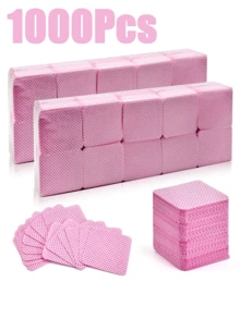 2000/1000/400 piezas Toallitas limpiadoras de esmalte de uñas de gel, removedor de esmalte, sin pelusa, almohadillas de papel al por mayor, herramientas de maquillaje, limpiador, arte de uñas, removedor de esmalte de uñas, toallitas sin pelusa, limpiador, almohadilla de papel - Multicolor - Ver 7