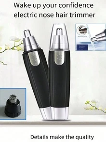 2件組中性防水鼻毛修剪器，雙刀片靜音馬達，無痛修剪耳毛與面部毛髮 - 鼻毛修剪器2件 - 查看 8
