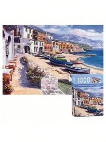 Trò chơi ghép hình 1000 mảnh bằng giấy, trò chơi ghép hình giảm căng thẳng, tranh sơn dầu phong cảnh, trò chơi ghép hình giáo dục. - Nhiều màu - Xem 6