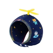 Cute Pet Headpiece, Soft Ear Protection Dragonfly Hat For Small/Medium Dogs Like Poodle & Teddy, Outdoor Accessory - Blue - View 10