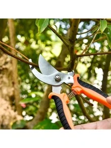 Set Gunting Pangkas Taman 3pcs/2pcs/1pc, Gunting Pangkas Tajam dan Gunting Lurus dari Baja Tahan Karat dengan Pegangan Ergonomis Anti Selip, Cocok untuk Bunga, Tanaman, Bonsai, dan Ranting Halus - A - View 6