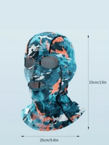 1pc Unisex Swimming Hood, Breathable Outdoor Water Sports Sun Protection Face Mask, Suitable For Summer - Multicolor - View 6
