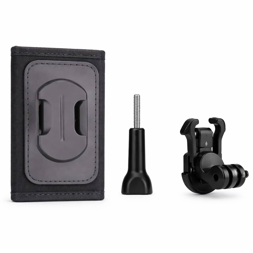 Giá đỡ dây đeo vai ba lô điều chỉnh góc, kẹp vai đa góc, ổn định, thích hợp cho camera hành động, leo núi và quay vlog để chống trượt. - Xem 1