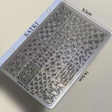 Nail Art Stamping Plates, Steel Plate Floral Printing Transfer Silicone Stamp Scraper, Chinese Style Vase Butterfly Flower Nail Stamp Transfer Plates, Beginner Nail Art Stamping Polish Accessories - Multicolor - View 13