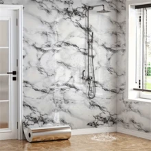 1 Cuộn Giấy Dán Tường Nhà Bếp Giả Đá Cẩm Thạch Dày Chống Thấm Nước và Chống Bám Bẩn, Giấy Dán Tường Tủ Chống Ẩm, Chống Thấm Nước, Cách Nhiệt, Chống Dầu, Chống Cháy, Chịu Nhiệt Cao, Giấy Dán Tự Dính, Giấy Lá Nhôm, Quà Tặng Giáng Sinh/Halloween - Đá cẩm thạch - Xem 7