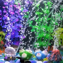 Aquarium Vulkan-förmige Dekoration mit Luftstein, Fischbecken Blasenerzeuger, Aquarium Blasengenerator - A - Übersicht 11
