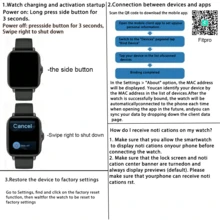 1 pièce Montre connectée sport 1,44", convient aux hommes et aux femmes, bracelet en silicone, notification d'appel et de message, plusieurs modes sport, cadeau de Noël - Multicolore - Voir 11