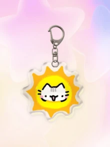 1个可爱亚克力猫咪钥匙扣：草莓猫、蓝莓猫、花朵猫、情侣猫、阳光猫、蜜蜂猫、波点猫，可爱挂件，汽车钥匙链。日常包包配饰，可用作挂饰、挂绳、钥匙扣。适合送给男友、女友、家人、医生、护士，也可作为派对礼物、手机装饰等。汽车配件，校园卡通风格。送给母亲、父亲、毕业生和老师的礼物。 - 彩色 - 查看 8