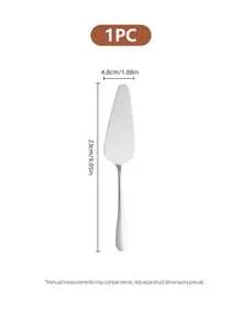 Bộ 1/4 dụng cụ cắt bánh bằng thép không gỉ, dao cắt bánh ngọt và pizza có răng cưa, thìa vét bánh dùng trong làm bánh. - - - Xem 7