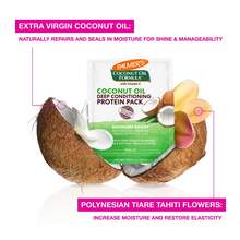 Palmer's Coconut Oil Deep Conditioning Protein Pack Hydrating Hair Care Treatment 2.1oz (Pack Of 2) - 15g - View 2