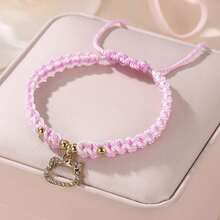1pc Handmade Cute Sanrio Kitty Pendant Bracelet, Suitable For Best Friends And Couples - Purple - View 4