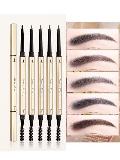 1支易上色易清洗的双头眉笔及眉刷