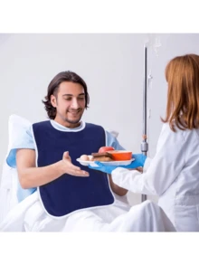 1pc Adjustable Adult Bib, Multi-Functional Universal Bib, Towel Cloth Bib-Style Protective Clothing, Suitable For Elderly, Disabled, Nursing Homes And Other Occasions - Multicolor - View 6